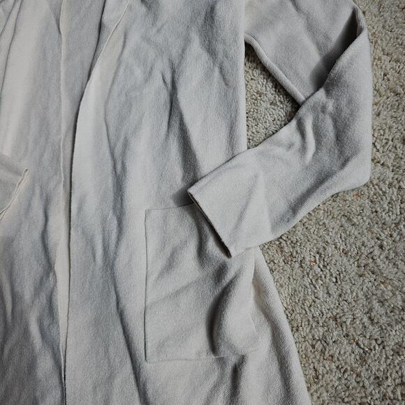 Pinch Taupe Long Hooded Knit Cardigan Womens M/L Front Pockets - Picture 2 of 7